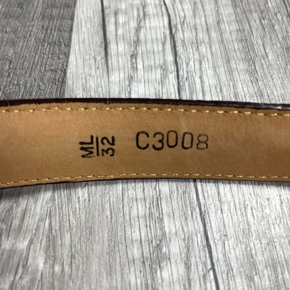 𝅺brighton Golf Belt Brown Leather Made in The USA ML 32 - Picture 2 of 9